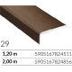 ARBITON CS25 dąb santana W29 profil zakończeniowy do wykończenia podłogi 1,2m